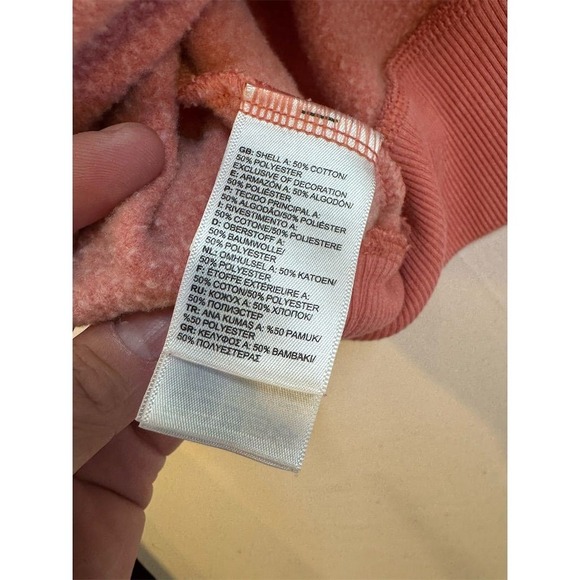 The North Face Women's Pink Crew‎ Neck Sweatshirt Size L Long Sleeve - Picture 7 of 7
